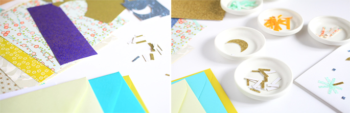 DIY : carte de voeux et origami en papier japonais sur le blog d'Adeline Klam