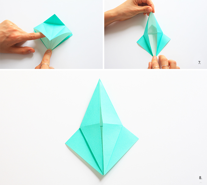 DIY : jolie carte et origami en papier japonais sur le blog d'Adeline Klam
